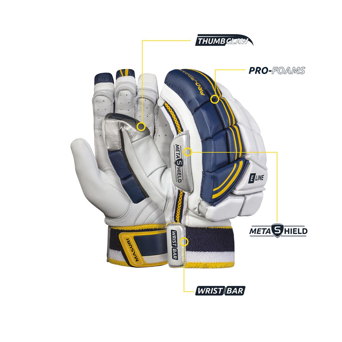 Masuri E Line Cricket Batting Gloves