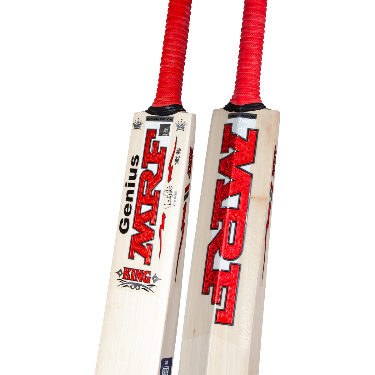 MRF Virat Kohli Genius King Cricket Bat + Gloves