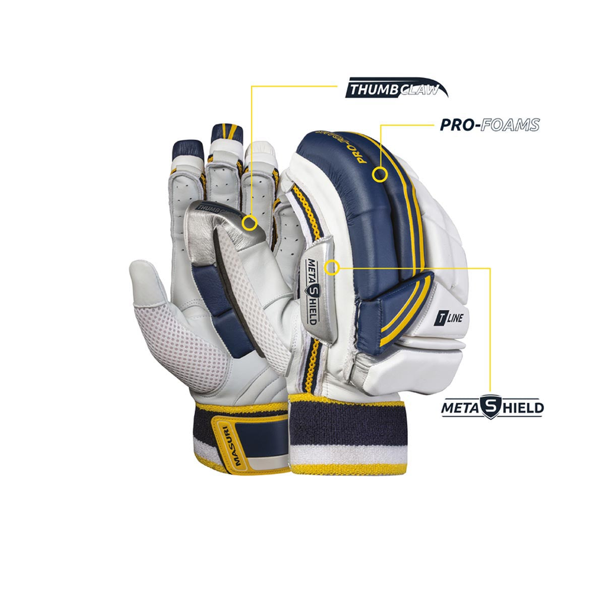 Masuri T Line Cricket Batting Gloves