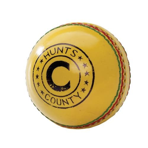 Hunts County Indoor Yellow Cricket Ball