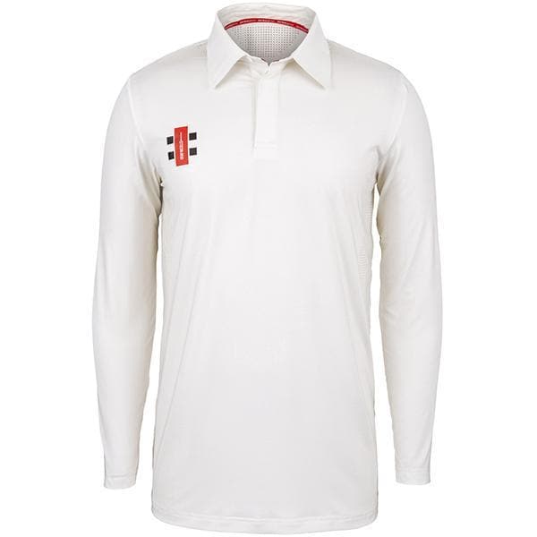 Gray Nicolls Pro Performance Long Sleeve Cricket Shirt Ivory