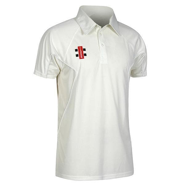 Gray Nicolls Storm Short Sleeve Cricket Shirt Ivory