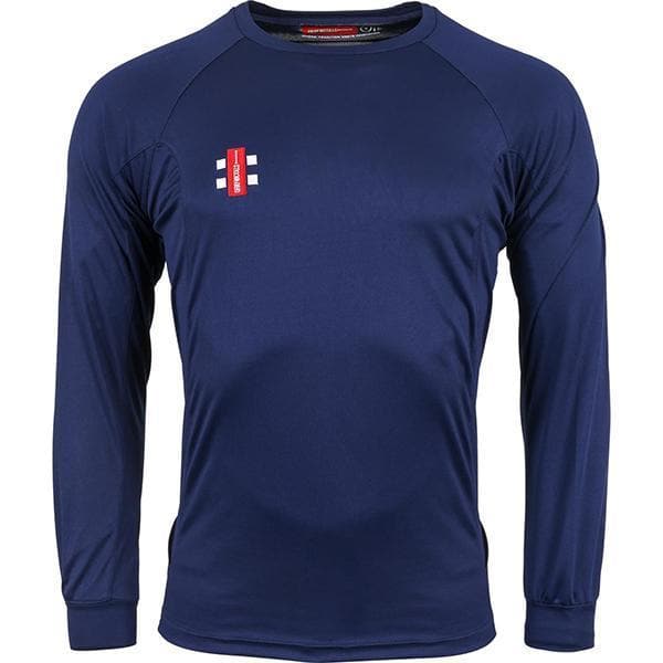 Gray-Nicolls Matrix Long Sleeve Junior Tee Shirt Navy