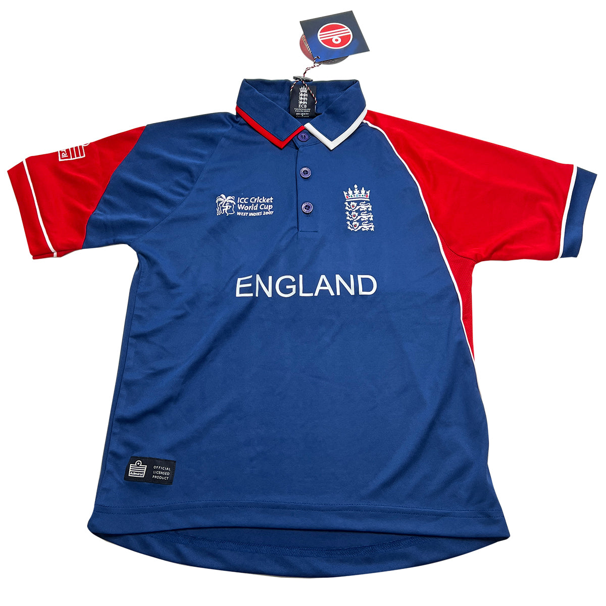 ECB Admiral Vintage WC 2007 ODI Short Sleeve Shirt