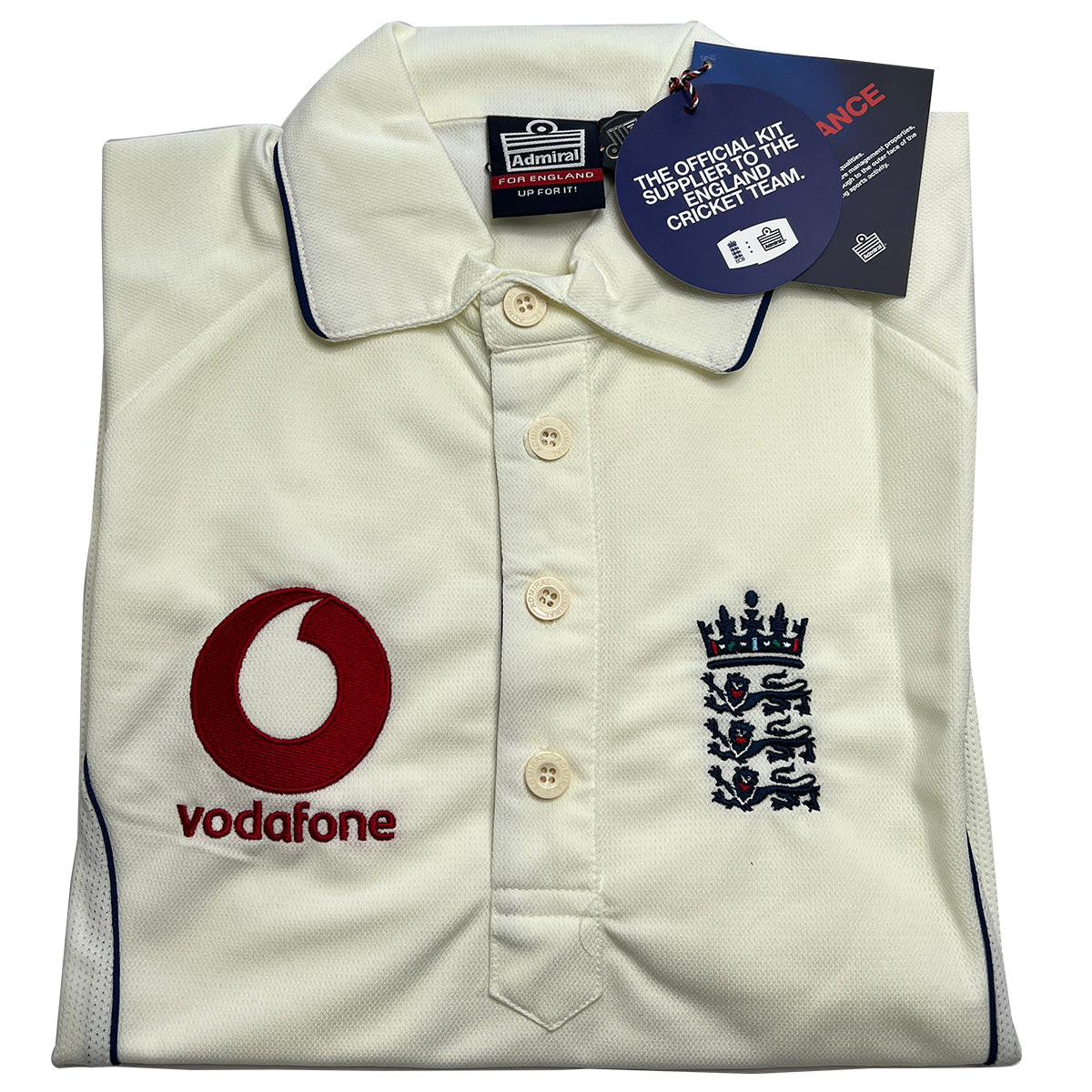 ECB Vintage Admiral Test Cricket Short Sleeve Shirt (2000)