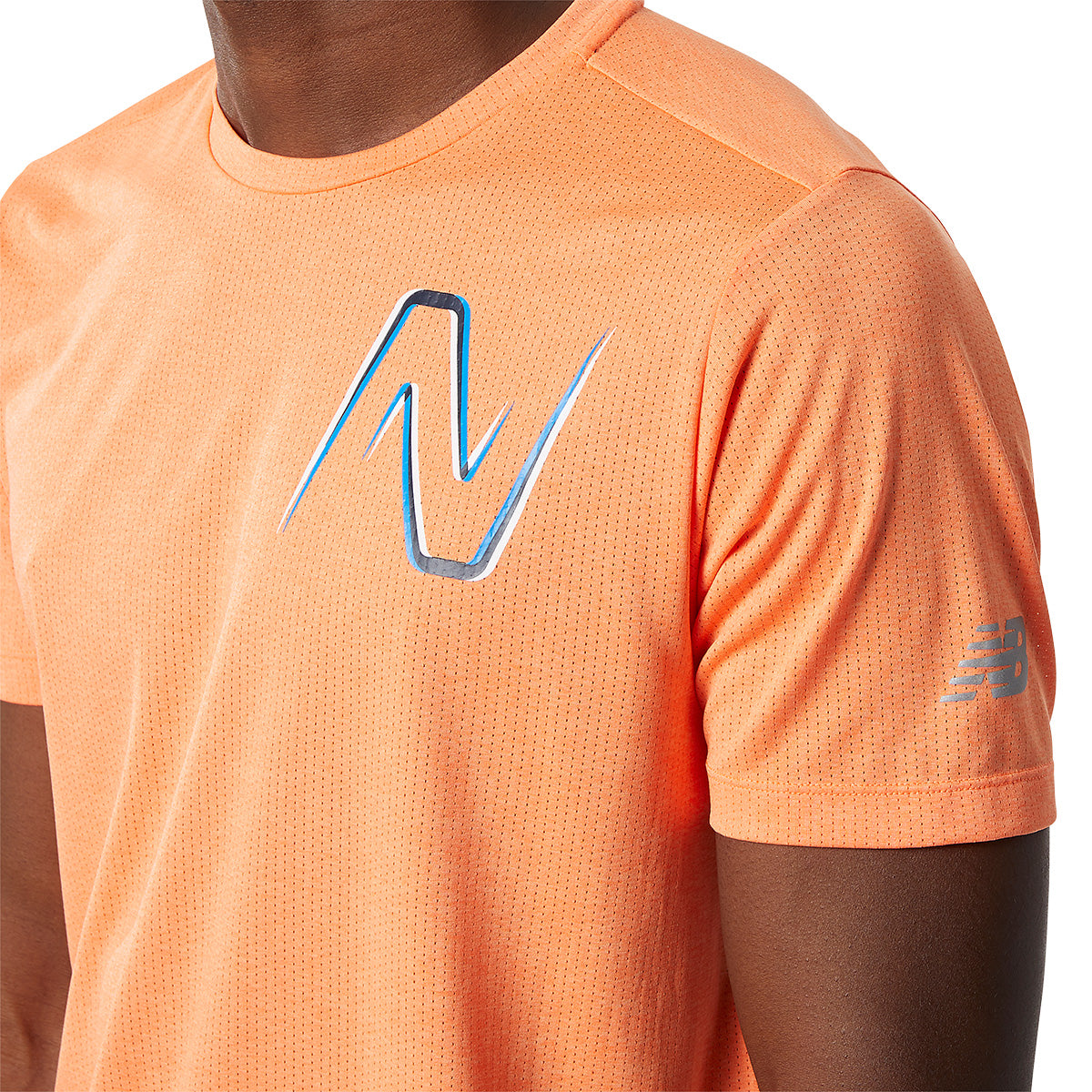 New Balance Graphic Impact SS Mens Running Shirt