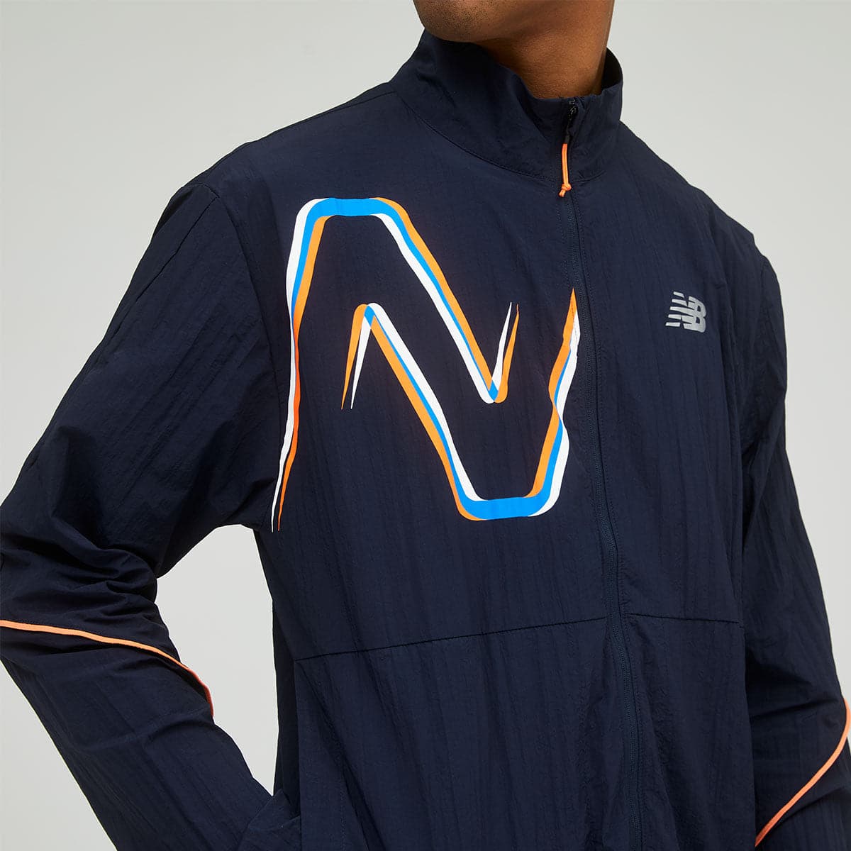 New Balance Impact Printed Mens Running Jacket