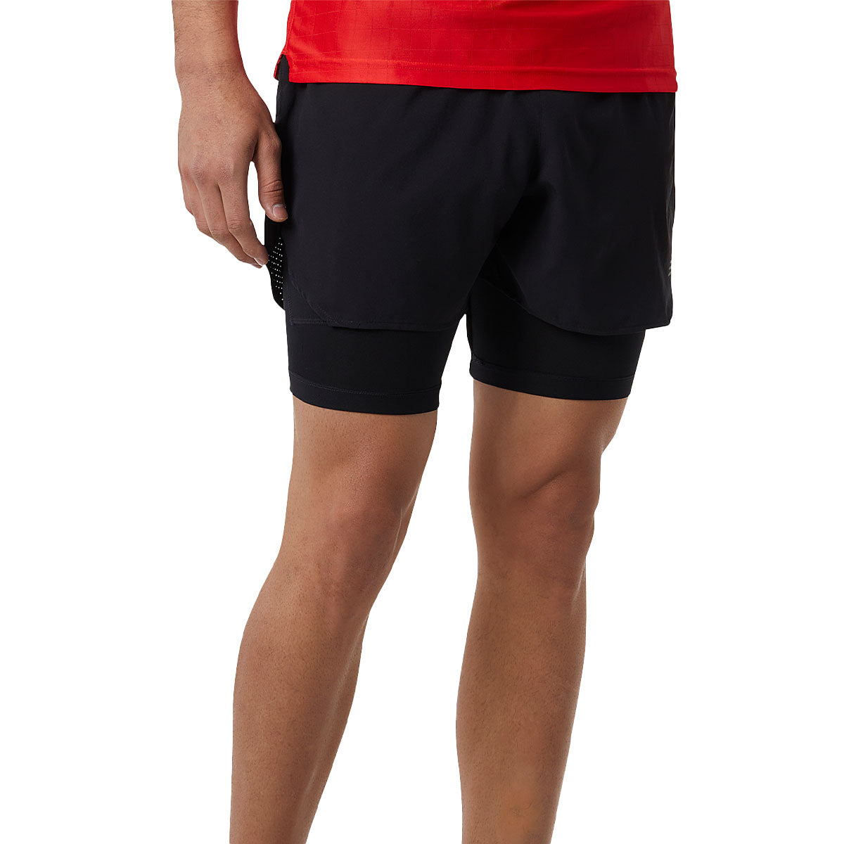 New Balance AQ Speed 5 Inch 2 in 1 Mens Running Short